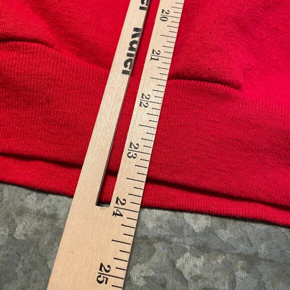 Vintage Snowman Christmas Tree Sweatshirt Womens Large MC Energy Sportswear Red - Picture 11 of 11